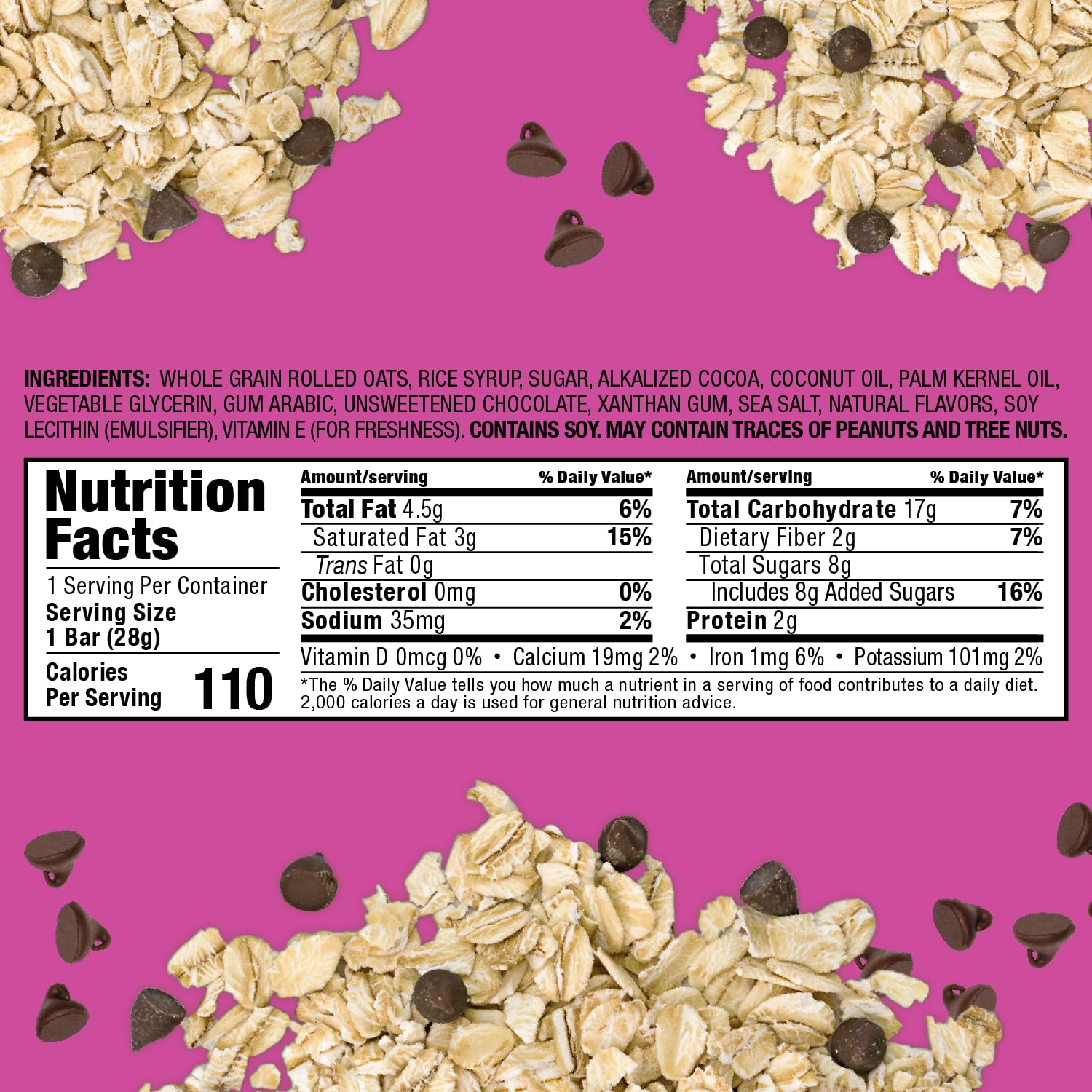 Bobo's Dipp’d Bars (30 ct Case) (Chocolate with Dark Chocolate)
