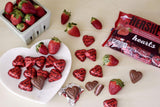 HERSHEY'S Milk Chocolate Filled with Strawberry Flavored Crème Hearts Candy, Valentine's Day Candy, 10 Oz. Bag