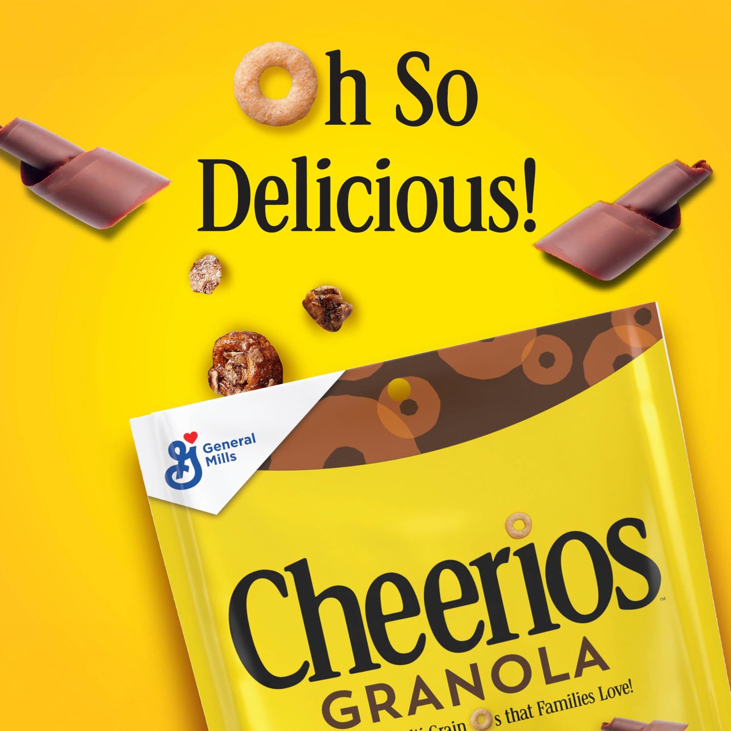 Cheerios Granola, Chocolate, Good Source of Fiber, Excellent Source of 9 Vitamins and Minerals, 10 oz