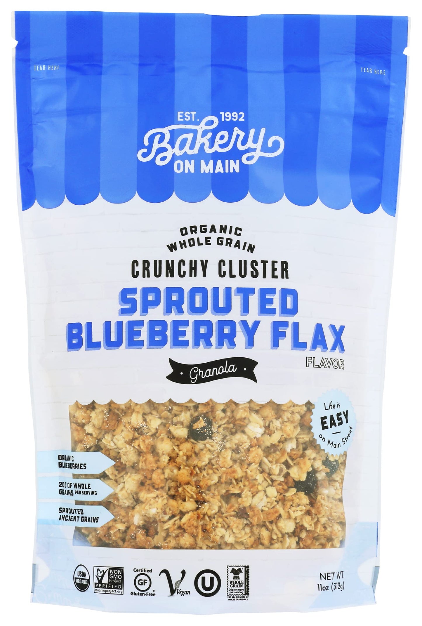 Bakery On Main Granola Sported Blue Berry Organic, 11 oz