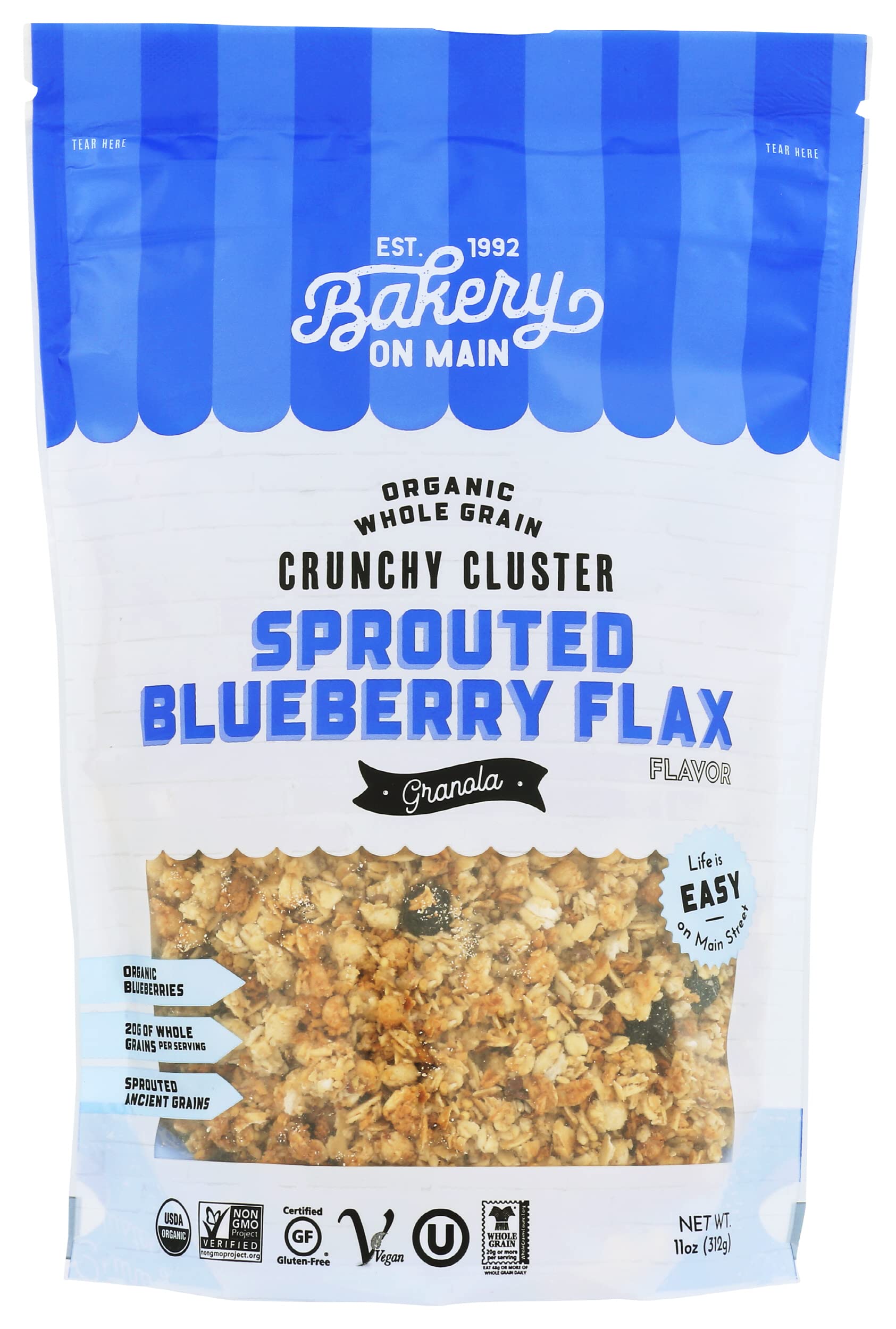 Bakery On Main Granola Sported Blue Berry Organic, 11 oz