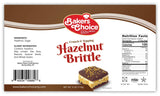 Baker’s Choice Hazelnut Brittle Crunch - Nut Dessert Ice Cream Topping - For Ice Cream, Sundaes, Cupcakes, or Milkshakes - Dairy Free, Kosher - 4 oz.