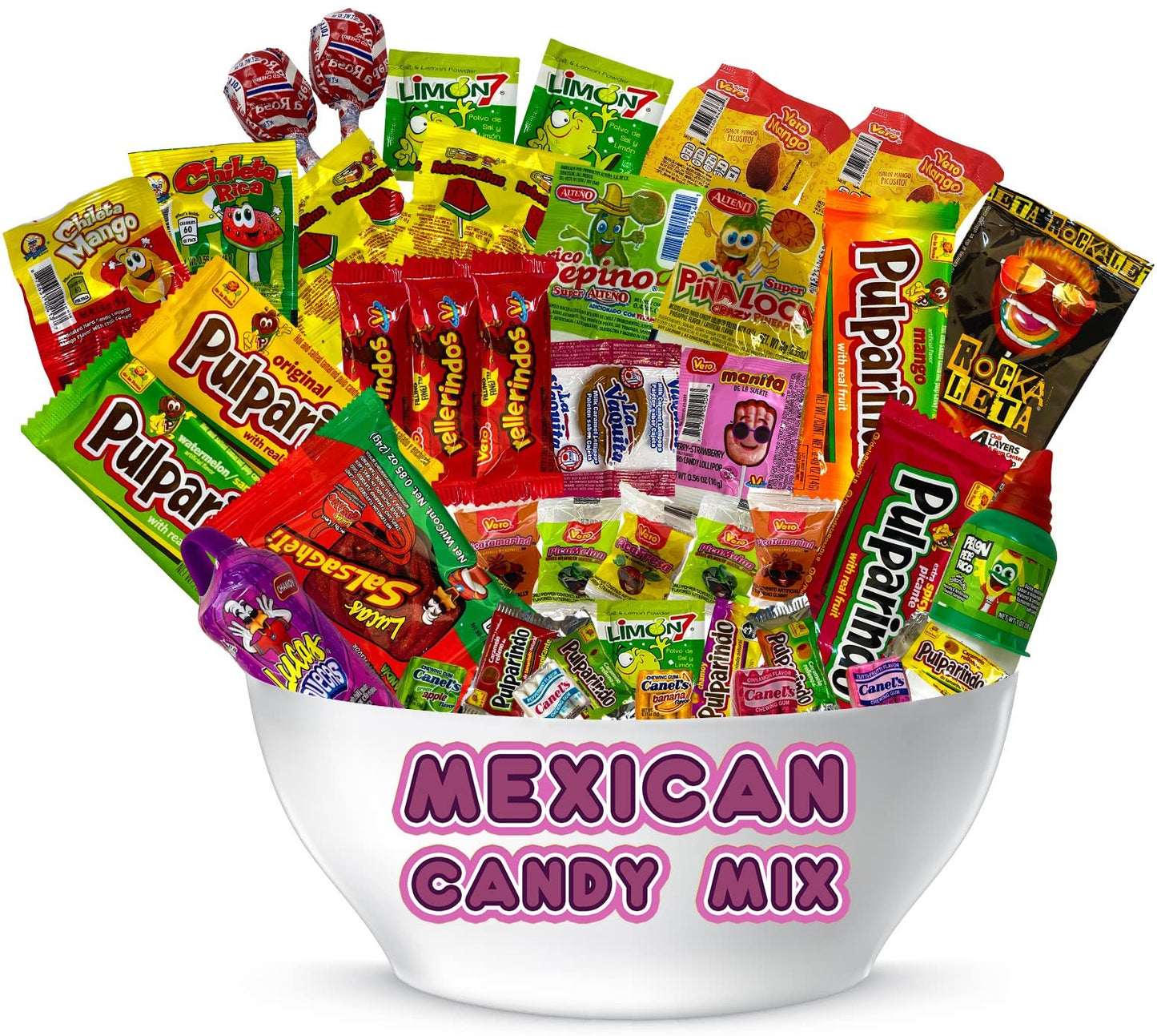 Mix Dulces Mexicanos surtidos candy, Such as Sweet, Sour and Chili with Tangy taste of our Variety Pack - Authentic Assortment Mexican candy (50