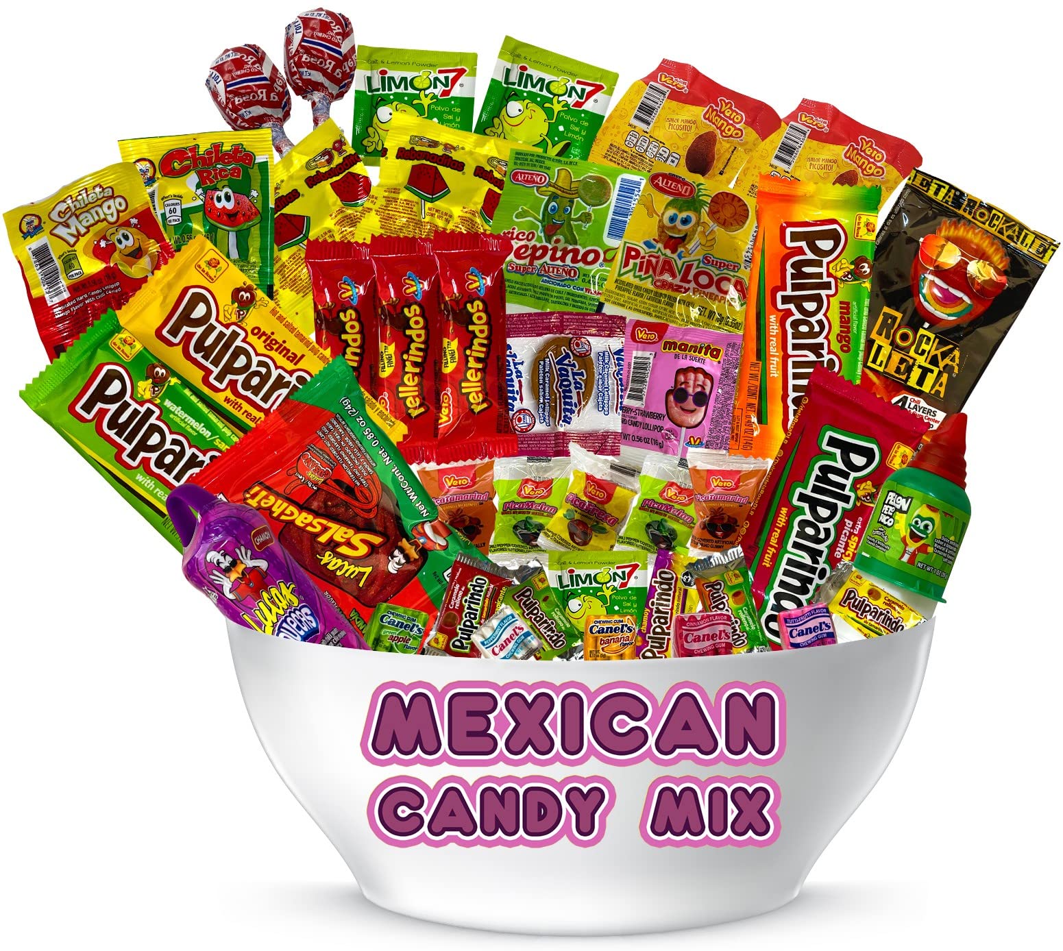 Mix Dulces Mexicanos surtidos candy, Such as Sweet, Sour and Chili with Tangy taste of our Variety Pack - Authentic Assortment Mexican candy (50