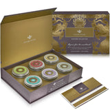 Teabloom Masters Collection - Six Rare Single-Origin Organic Loose Leaf Teas - Milky Oolong, White Silver Needle, Big Red Robe, Golden Monkey, Jade
