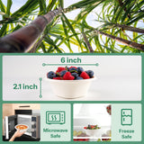 Homestockplus Disposable Bowls 16 Oz [50 Pack] - Heavy Duty Paper Bowls, Sugarcane Fiber Compostable Bowls for Ice Cream, Snacks, Desserts, Microwave