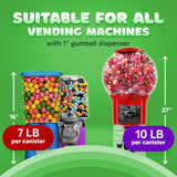 Gumballs for Gumball Machine Refills - Watermelon Large Gumball - 1 Inch Gum Ball 15 LB for Vending Machine - Chewing Gum - Doubble Bubble Gum