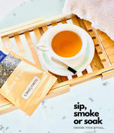Herbal Blend for Smoke and Tea - Smoke & Brew Sweet Dreams for Relaxation and Sleep - Lavender and Chamomile - Organic and Wildcrafted Herbs - 1oz