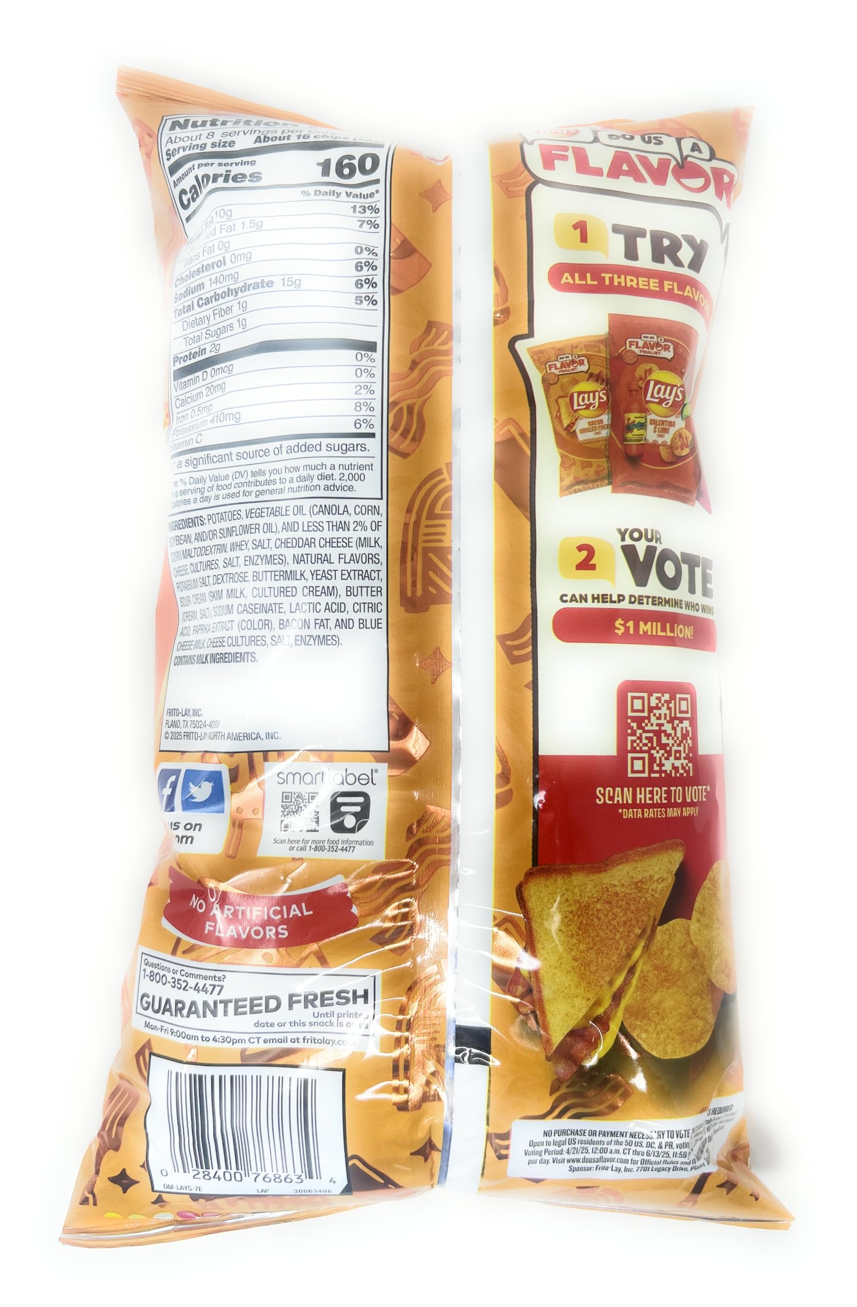 XL Lay’s Bacon Grilled Cheese