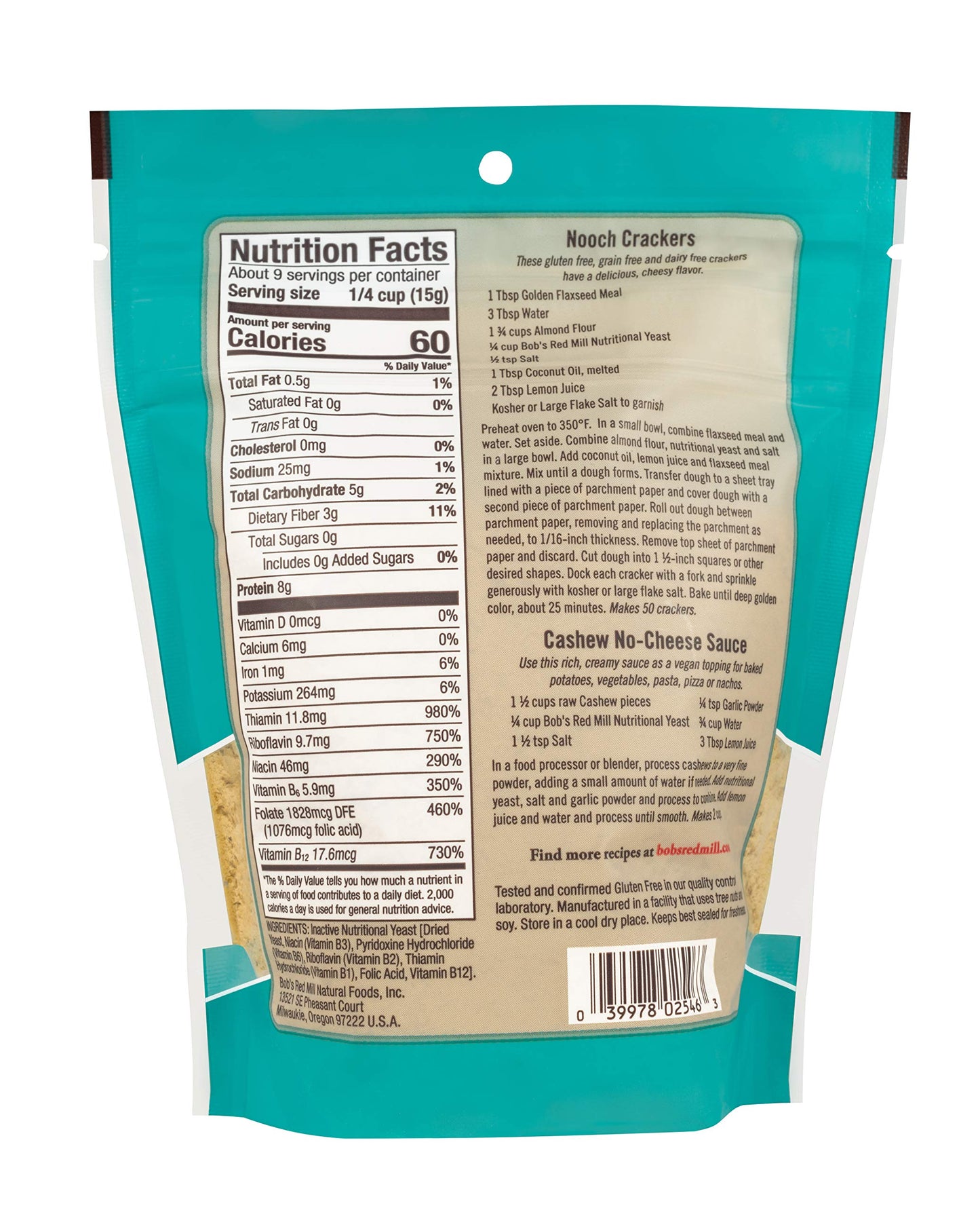 Bob's Red Mill Nutritional Yeast, 5oz (Pack of 1) - Vegan, Paleo Friendly, Kosher