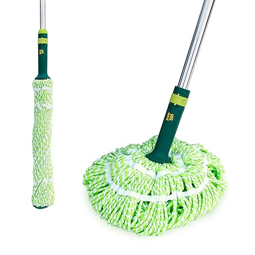 Pine-Sol Microfiber Mop Self Wringing - Easy Squeeze Twist Design for Wet Mopping | Household Cleaning Tool for Tile, Linoleum, Laminate Floors |