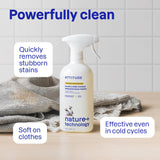 ATTITUDE Stain Remover Spray for Laundry, Removes Odors & Stains, Plant-Based & Vegan, Citrus Zest Scent, 27.1 Fl Oz