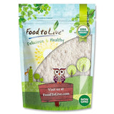 Food to Live Gluten-Free Organic White Sorghum Flour, 1 Pound - Non-GMO Whole Grains, Finely Ground, Pure, Raw. Good Source of Protein and Fiber