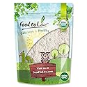 Food to Live Gluten-Free Organic White Sorghum Flour, 1 Pound - Non-GMO Whole Grains, Finely Ground, Pure, Raw. Good Source of Protein and Fiber