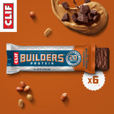 CLIF BUILDERS Protein Bars - Chocolate Peanut Butter Flavor - 20g Plant Based Protein - Gluten Free - Non-GMO - Low Glycemic - No Artificial