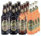 [Pack of 12][4 Flavor] Hank's Gourmet Sodas Variety Pack (Root Beer, Orange Cream, Vanilla Cream, Wishniak Black Cherry) - 12 Fl Oz