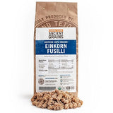 Grand Teton Ancient Grains Organic Einkorn Fusilli Pasta: Spiral Ancient Grain Pasta, Bronze Cut, Stone Milled, Non-GMO, Glyphosate Free, Pasta Salad
