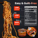 HealSpot High Protein Spicy Chicken Ramen,Dry Tossed Noodles,More 31g Plant-Based Protein Pasta,Low Fat,Low Carb,Non-GMO,Keto & Vegan