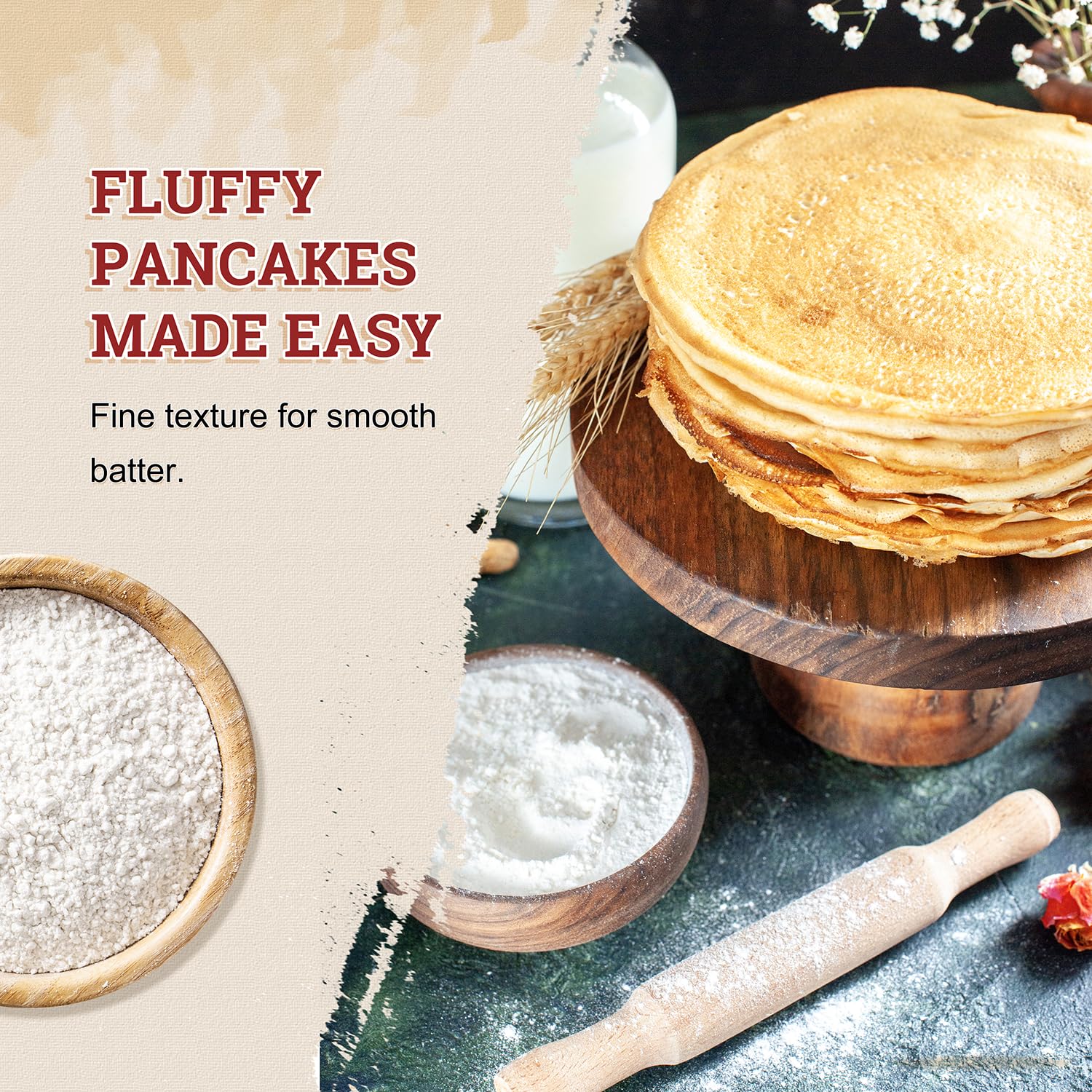 52USA Thai Rice Flour 1 Pound, 16 Ounce (Pack of 1), Rice Flour for Baking or Cooking, Product of THAILAND, All Natural White Rice Flour 1 Pound