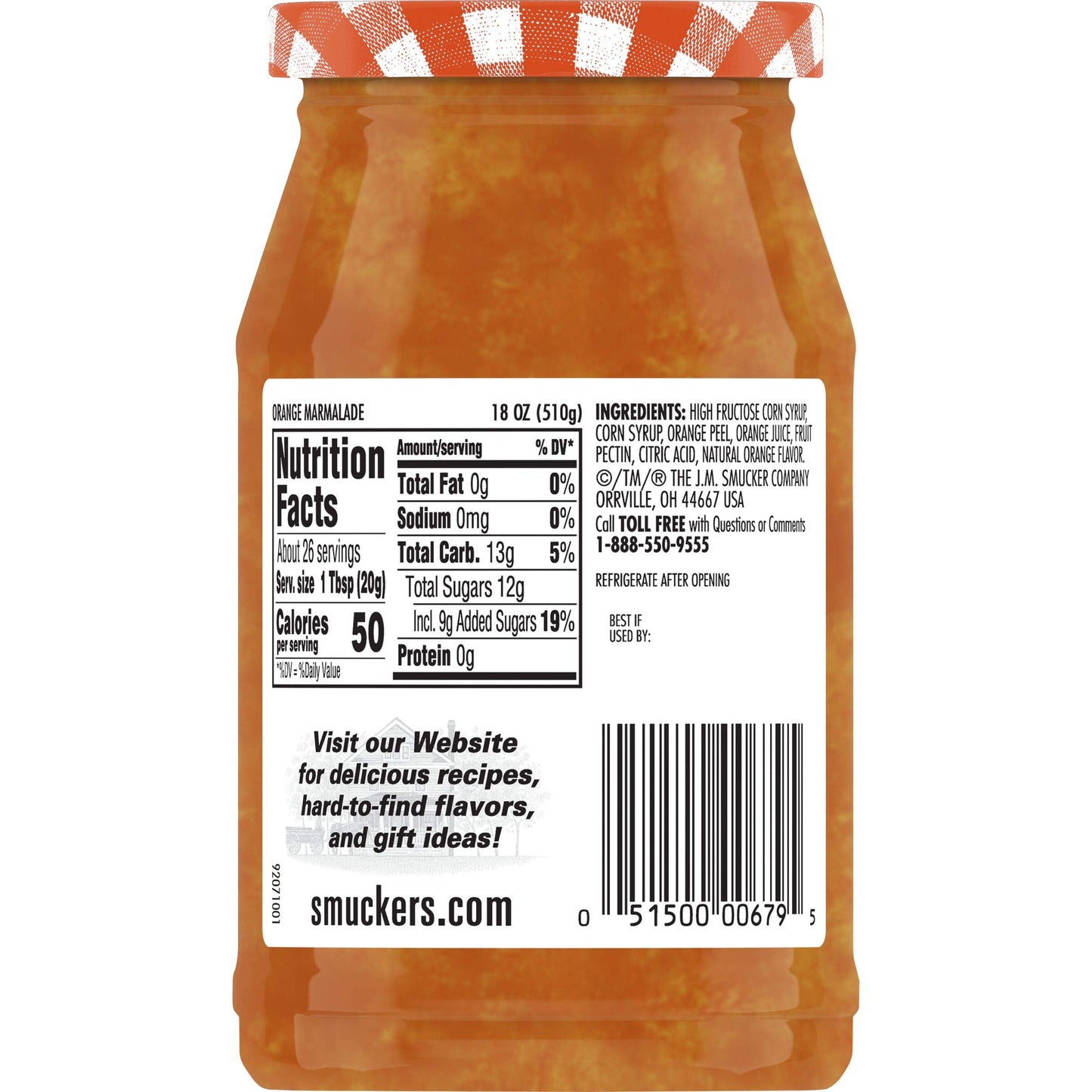 Smucker's Sweet Orange Marmalade, 18 Ounces