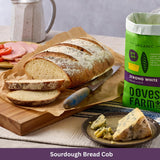 Doves Farm Organic Strong White Bread Flour 3.3 lb / 1.5 kg (Pack of 2) - High Protein British Baking Flour for Bread, Rolls and Sourdoughs | Kosher