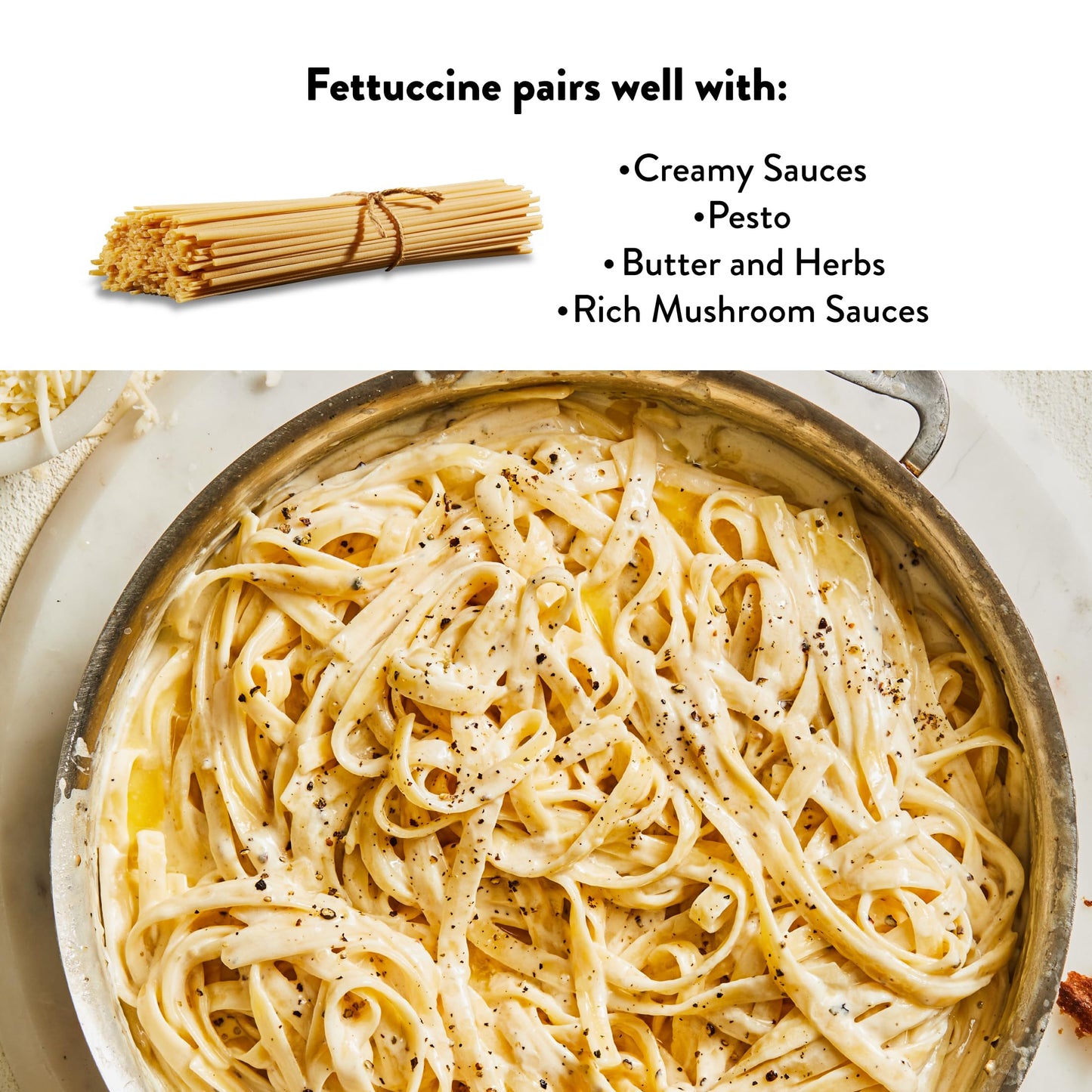 DeLallo Fettuccine Pasta, Made in Italy, Bronze Cut, Made with Only 100% Durum Wheat Semolina Flour, All Natural, Non-GMO, Kosher, Vegan, 1 Pound Bag
