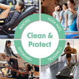 Wipex Fitness Equipment Wipes | Clean Gym Equipment, Yoga Mats, Peloton Bike Cleaner, Exercise Machine Wipes | Lemongrass, Eucalyptus, 75 Ct Canister