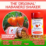 The Original Habanero Shaker - Pure Hot Chile Pepper Flakes, Custom Ground for Balanced Flavor & Heat, No Additives, Gluten-Free, Salt & Sugar-Free