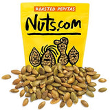 Nuts.com - Roasted Pepitas - 2 Lb Bag, Salted No Shell Pumpkin Seeds, Healthy Snack for Adults & Kids, Rich in Protein, Fiber, Calcium & Potassium