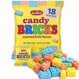 Dee Best Candy Bricks Building Brick Candy Assortment - 18 Party Favor Bags Assorted Fruit Flavors Fun for All Ages Make Your Event Sweet with These