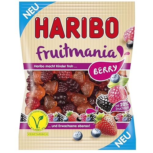 Haribo Fruitmania Berry 1 Pack 175g Imported from Germany-SET OF 2