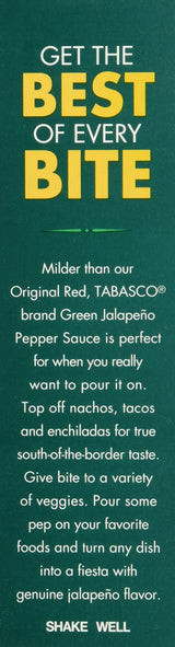 TABASCO brand Green Jalapeno Pepper Sauce; 2 oz bottle