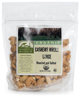 Woodstock Cashews, Whole Large, Roasted & Salted, Organic, 7-Ounce Bags (Pack of 4)