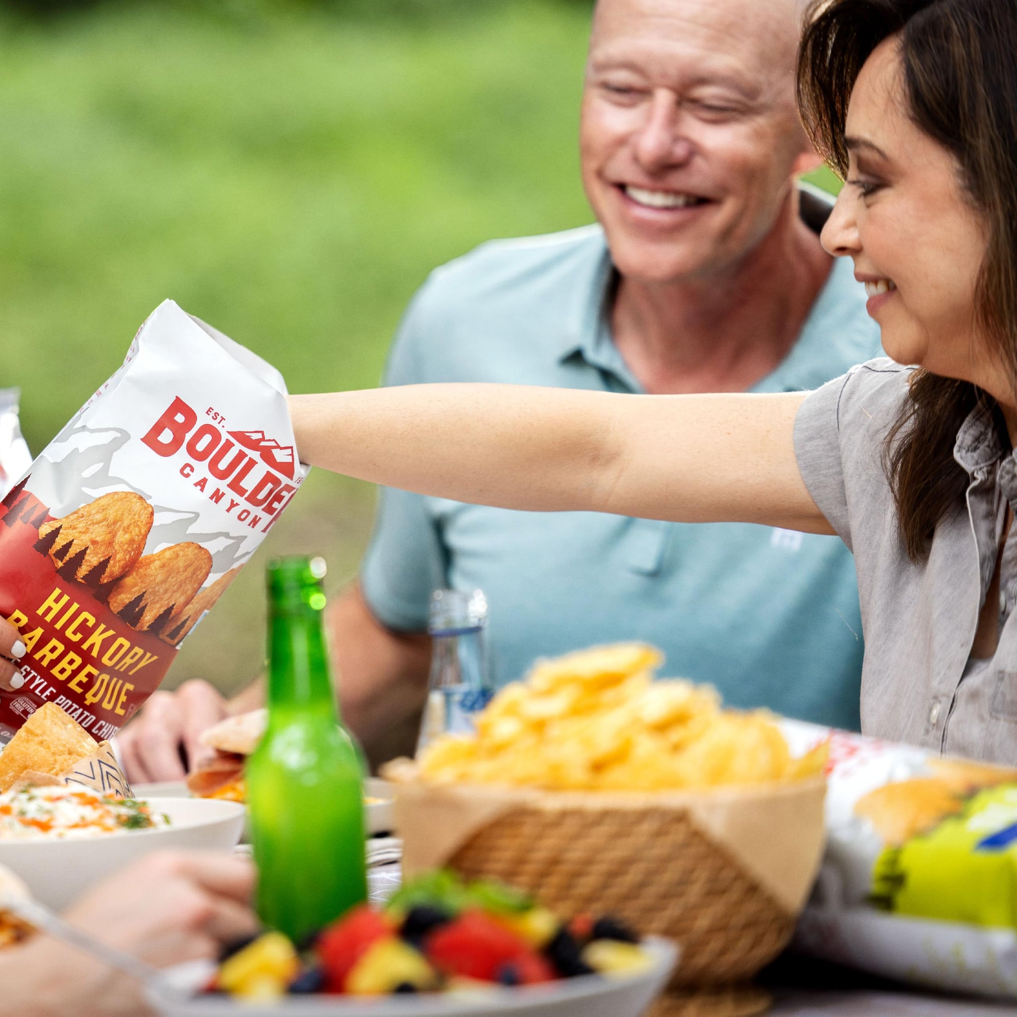 Boulder Canyon Avocado Oil Kettle Style Potato Chips Variety Pack, 18 Count - Gluten-Free, Non-GMO, Hickory Barbecue, Classic Sea Salt, Sea Salt