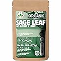 U.S. Wellness Naturals Organic Sage Leaf, 1 Pound, Cut and Sifted Loose Leaf Tea and Seasoning, Salvia officinalis, Albanian Origin