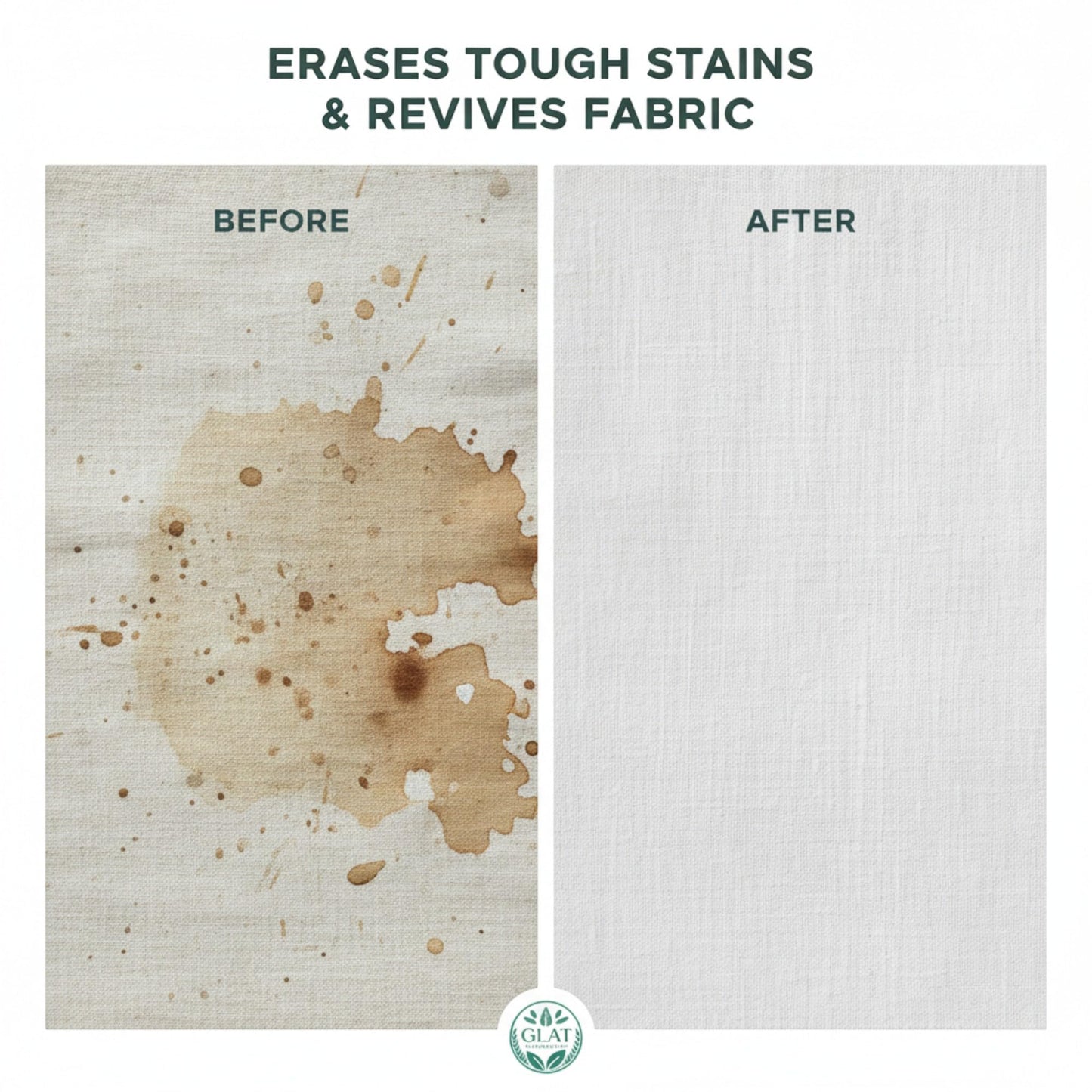 GLAT Group Enzyme-Powered Natural Oxygen Bleach (Powder) - Patchouli | Chlorine-Free Stain Remover & Laundry Whitener | Safe for Colors, Septic, Baby