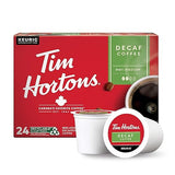 Tim Hortons Decaf, Medium Roast Coffee, Single-Serve K-Cup Pods Compatible with Keurig Brewers, 24ct K-Cups