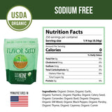 Organic No Salt Seasoning - Zilch Nada None by Flavor Seed, Salt Substitute for Cooking with Herbs & Spices, All Purpose Seasoning for Meat, Fish