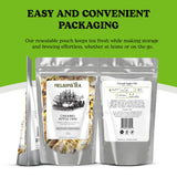 Nelson's Tea Caramel Apple Chai Tea Loose Leaf - Cut & Sifted Red Rooibos Loose Leaf Tea, Black Tea with Cinnamon Chips, Peppercorn, Ginger Root