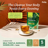 Liver Cleanse Tea - 10-Herb Formula with Milk Thistle Dandelion Burdock Turmeric Ginger Nettle Leaves Peppermint Lemongrass Licorice & Fennel - Vegan