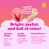 Katjes Wild & Free Foam Fruit Gummy Candy, Wildly Good Sweet Soft & Flavorful Vegan Gummies, Colorful Cowgirl Shapes, No Artificial Dyes or Flavors