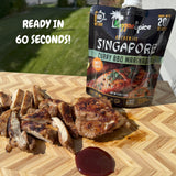 Reggae Spice Singapore Curry Jerk BBQ Marinade | 60-Second Authentic Wet Rub Seasoning Sauce for Cooking Meats | Gluten Free, Vegan, and Keto Friendly