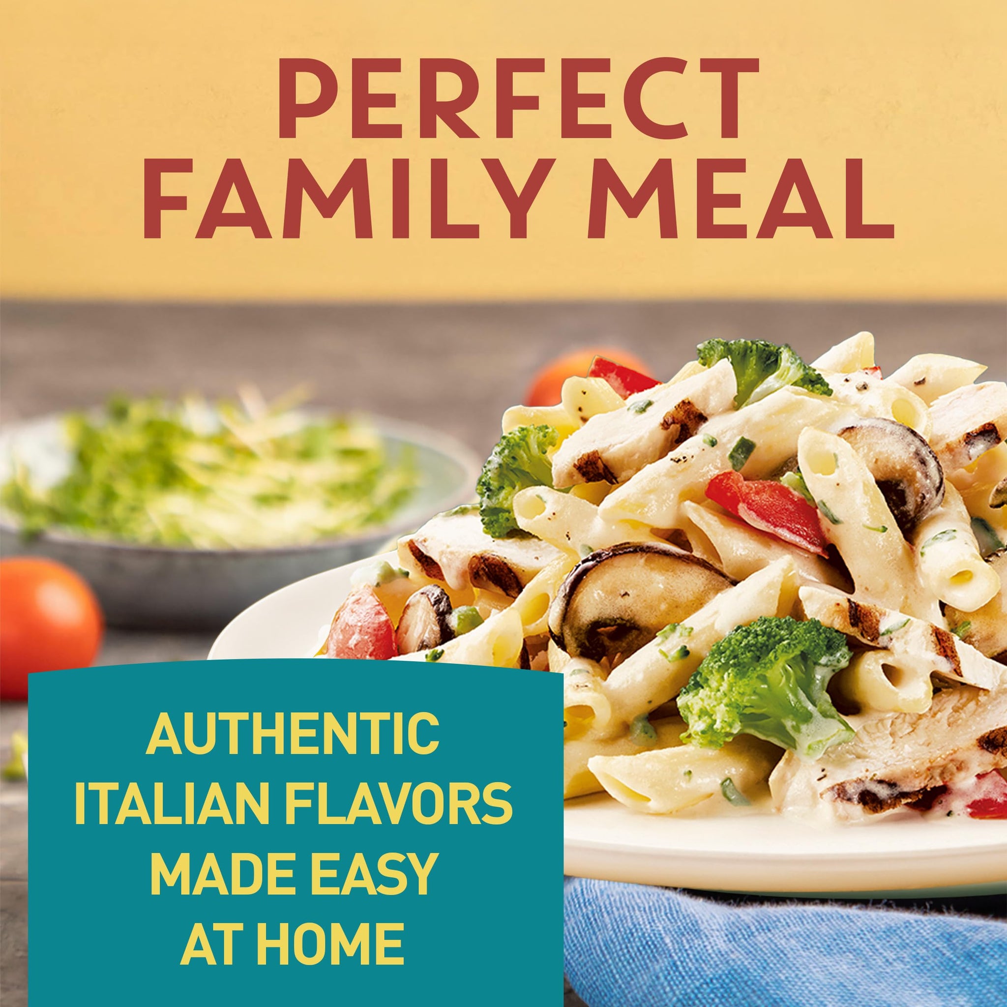 Bertolli Chicken Alfredo & Penne Frozen Meals With Broccoli, Portabella Mushrooms & Tomatoes, 22 oz