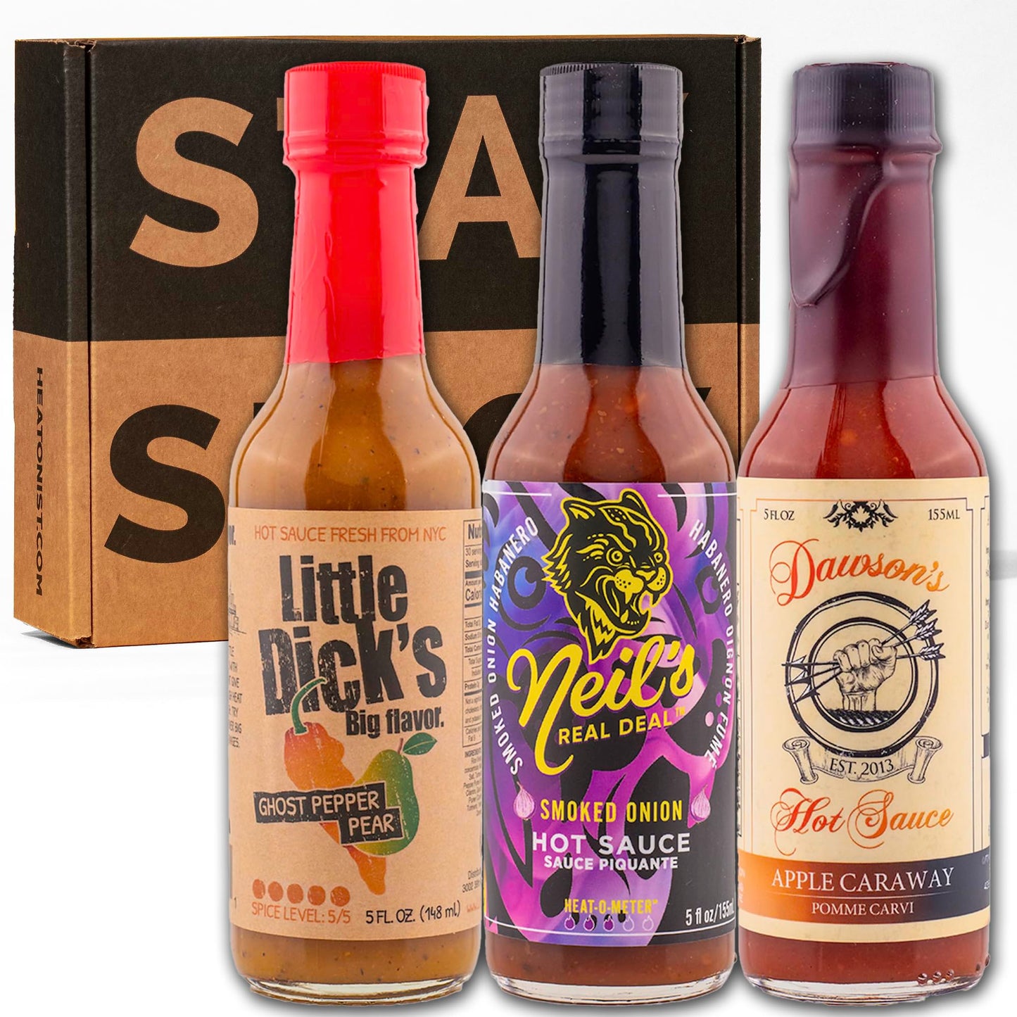 Hot Ones Season 25 Warmup Pack Lineup, Mild Flavor Hot Sauce Variety Pack Made With Natural Ingredients:, Perfect For Superfans & Mini Wing Challenge