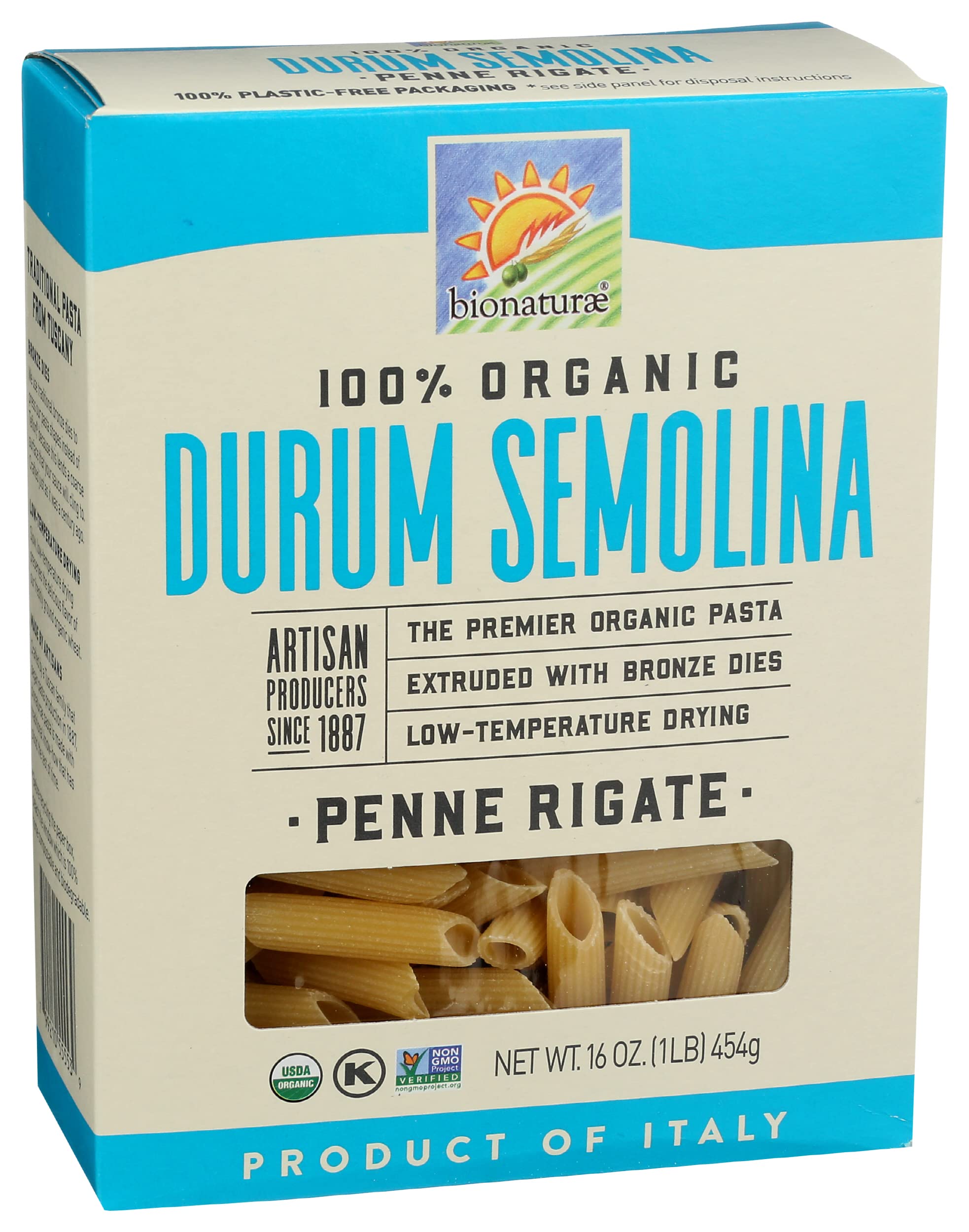 Bionaturae Organic Penne Rigate Pasta, 16 OZ