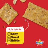 Atkinson's Sophie Mae Peanut Brittle Bar Salty Sweet 2.25oz 24ct Pack