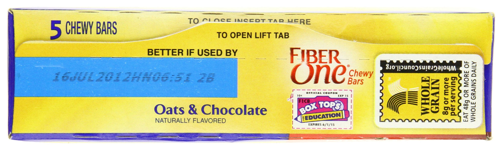 Fiber One Chewy Bars, Oats and Chocolate, 7 Ounce (Pack of 12)