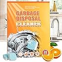 24 Pieces Garbage Disposal Cleaner Tablets, Citrus Scent Deep Cleaning Tablets, Ideal for Kitchen Sinks, Drains and Waste Disposal Units, Dissolve
