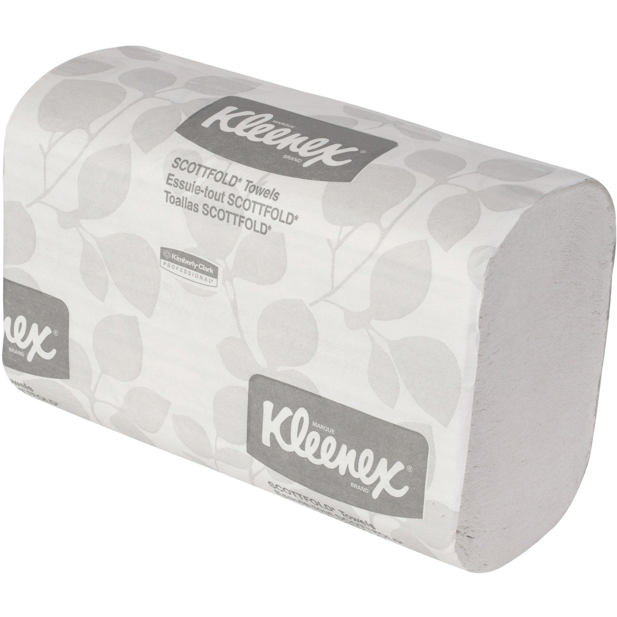 KLEENEX SCOTTFOLD Paper Towels, 8 1/10 x 12 2/5, White, 120/Pack, 25/Carton