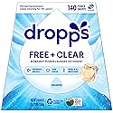 Dropps Free & Clear Laundry Detergent Pods (140 Count) - Unscented Laundry Pods | Fights Odors & Stains | Free of Dyes Parabens & Perfumes |